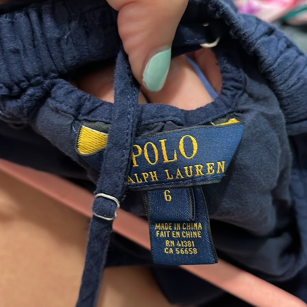 Polo Ralph Lauren pretty navy top - Picture 4 of 4